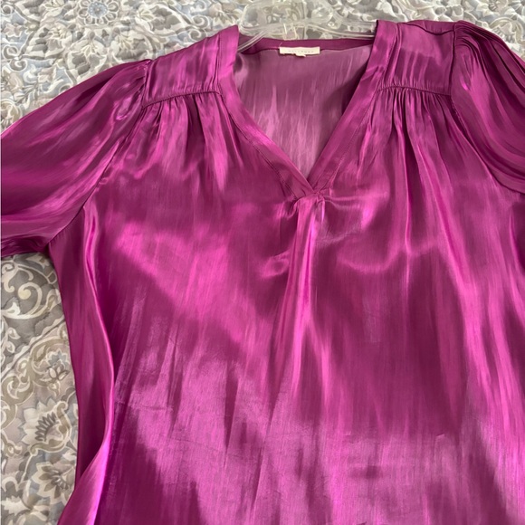 MELLODAY Tops - Hot pink metallic shirt
NWOT